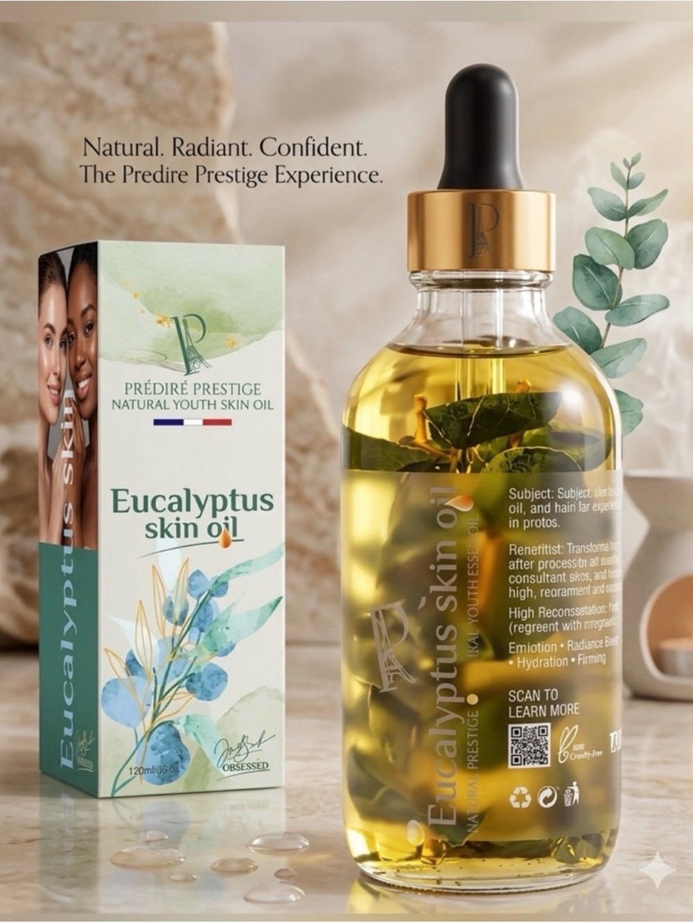 Eucalyptus Skin Oil Natural Youth Oil Acne Treatment ~ Retail $500